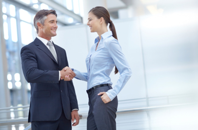 Businesspeople shaking hands
